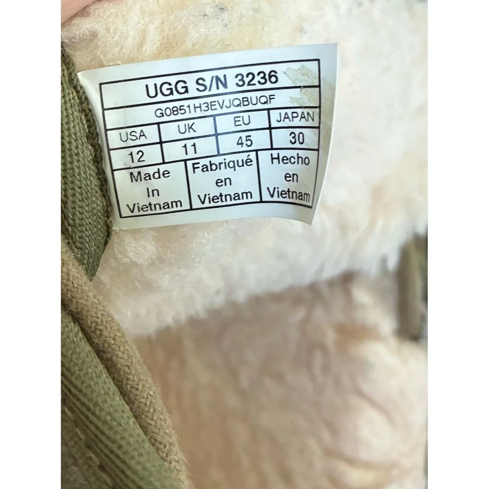 UGG NEUMEL ANTILOPE SUEDE/ SHEEPWOOL ANKLE BOOTS Men US 12